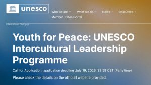 UNESCO Intercultural Leadership Programme 2026|$10,000 Financing